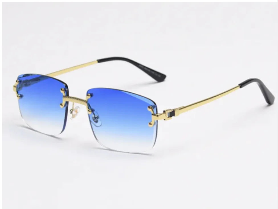 Frameless Spring Leg Sunglasses