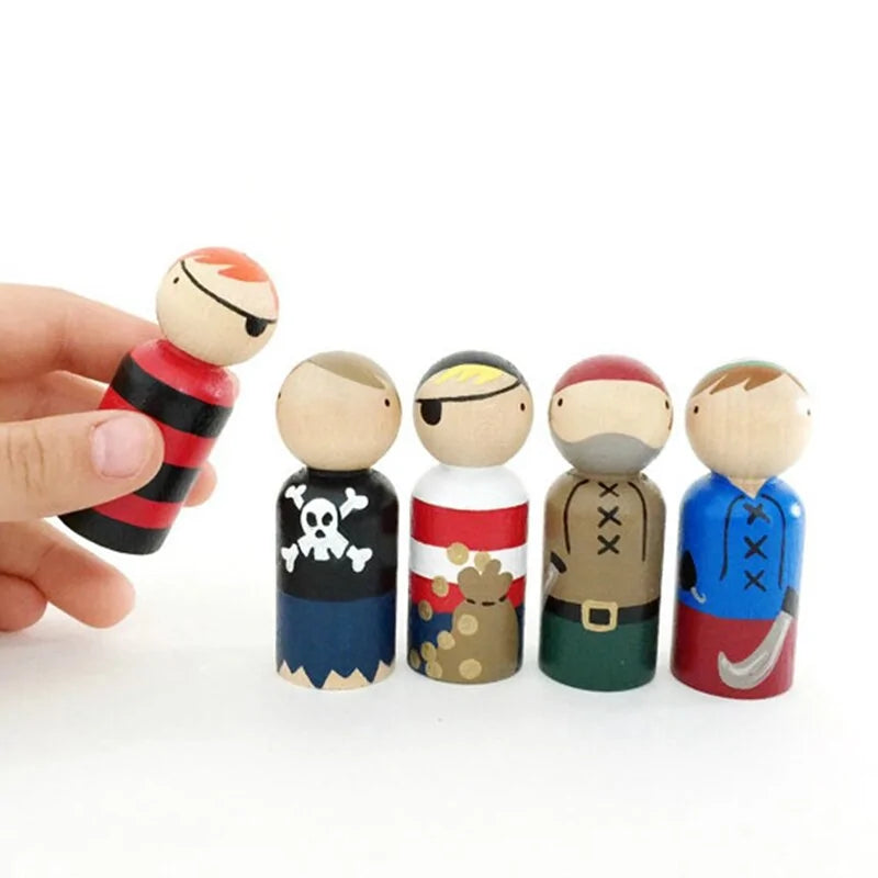 Wooden Peg Dolls Toys