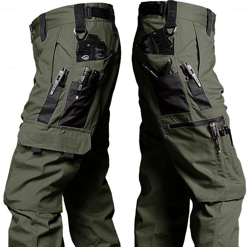 Military Bomber Sets Men Multi-pocket Waterproof Tactical Jackets+Wear-resistant Cargo Pants 2 Pcs Suits Army Ripstop Combat Set