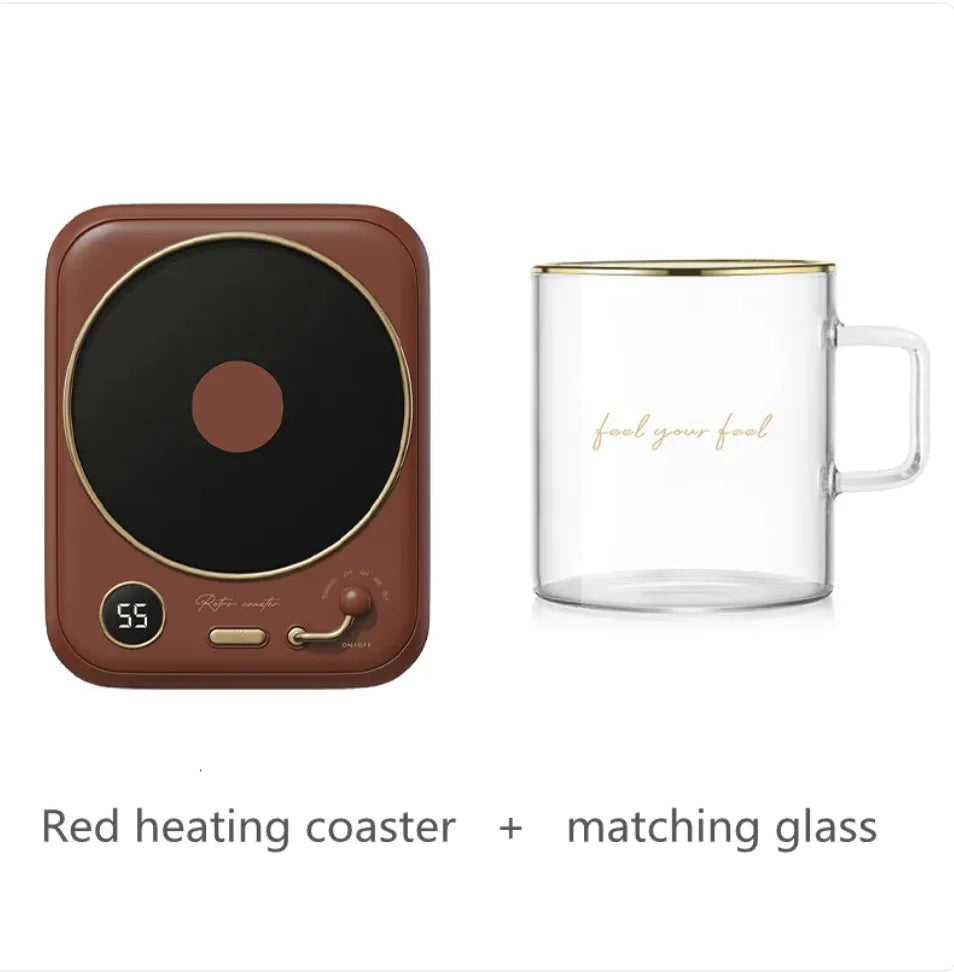 Heating Temperature-Controlled Winter Drink Coaster