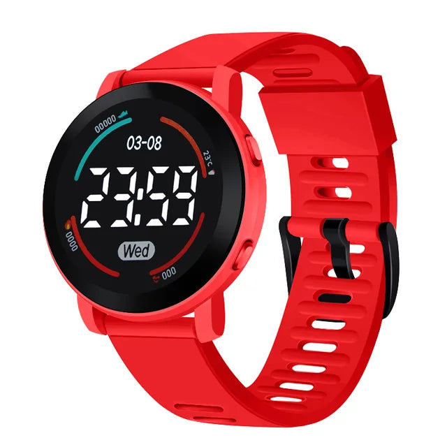 Splashproof Kids' LED Watch